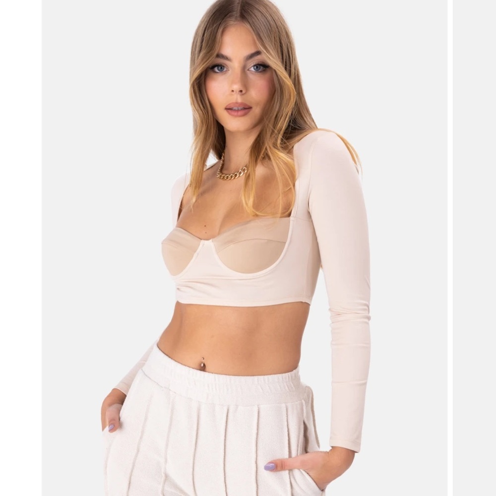 Corset style crop top